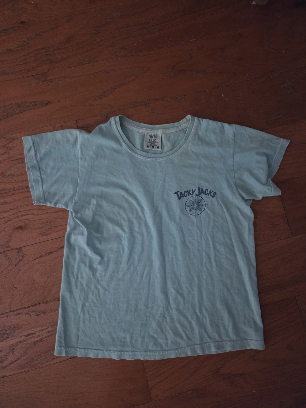Kids Short Sleeve Tee in Mint Green. Comfort Colors